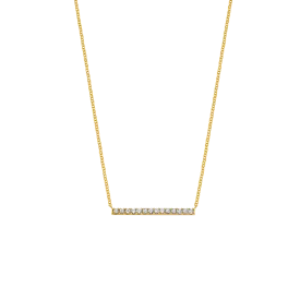 Diamond Pave Bar Necklace