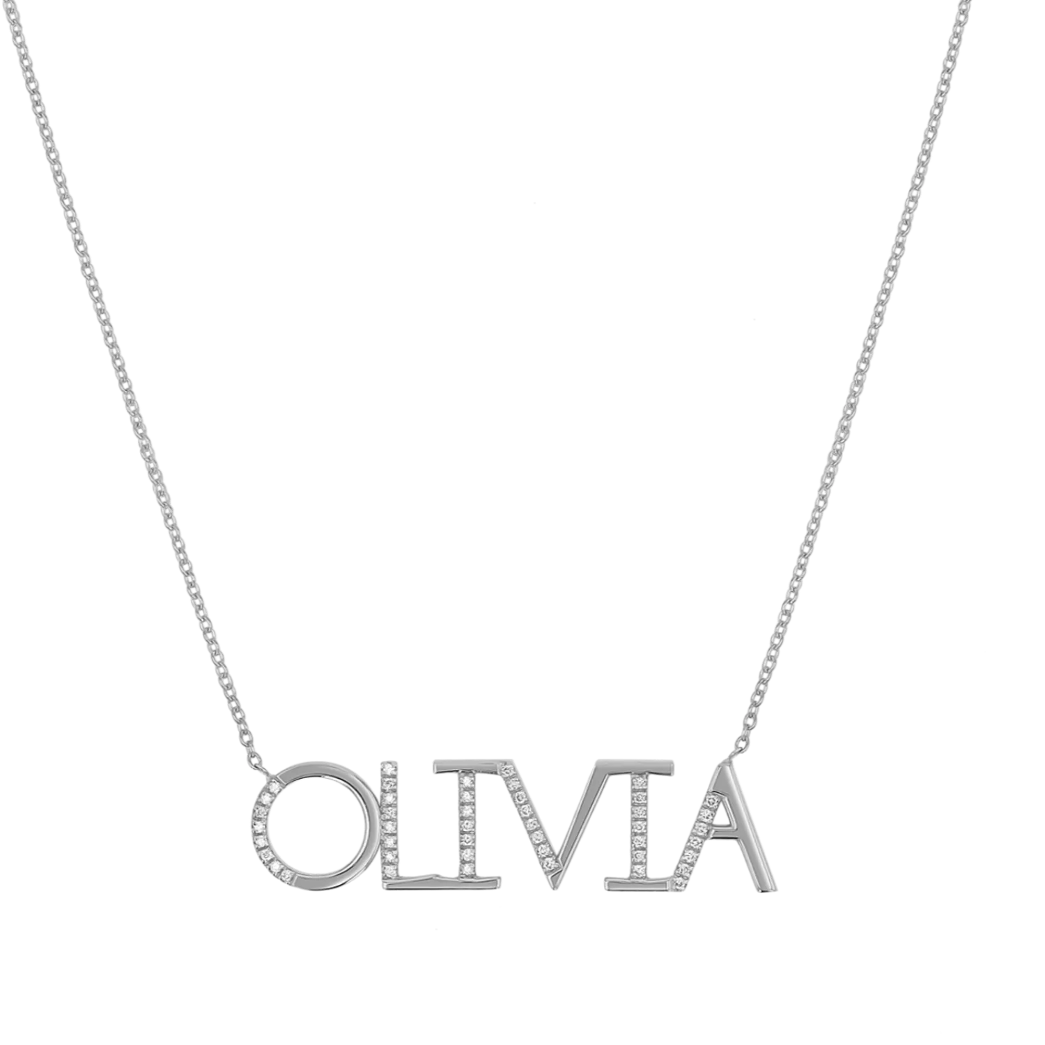 Diamond Sprinkle Name Necklace