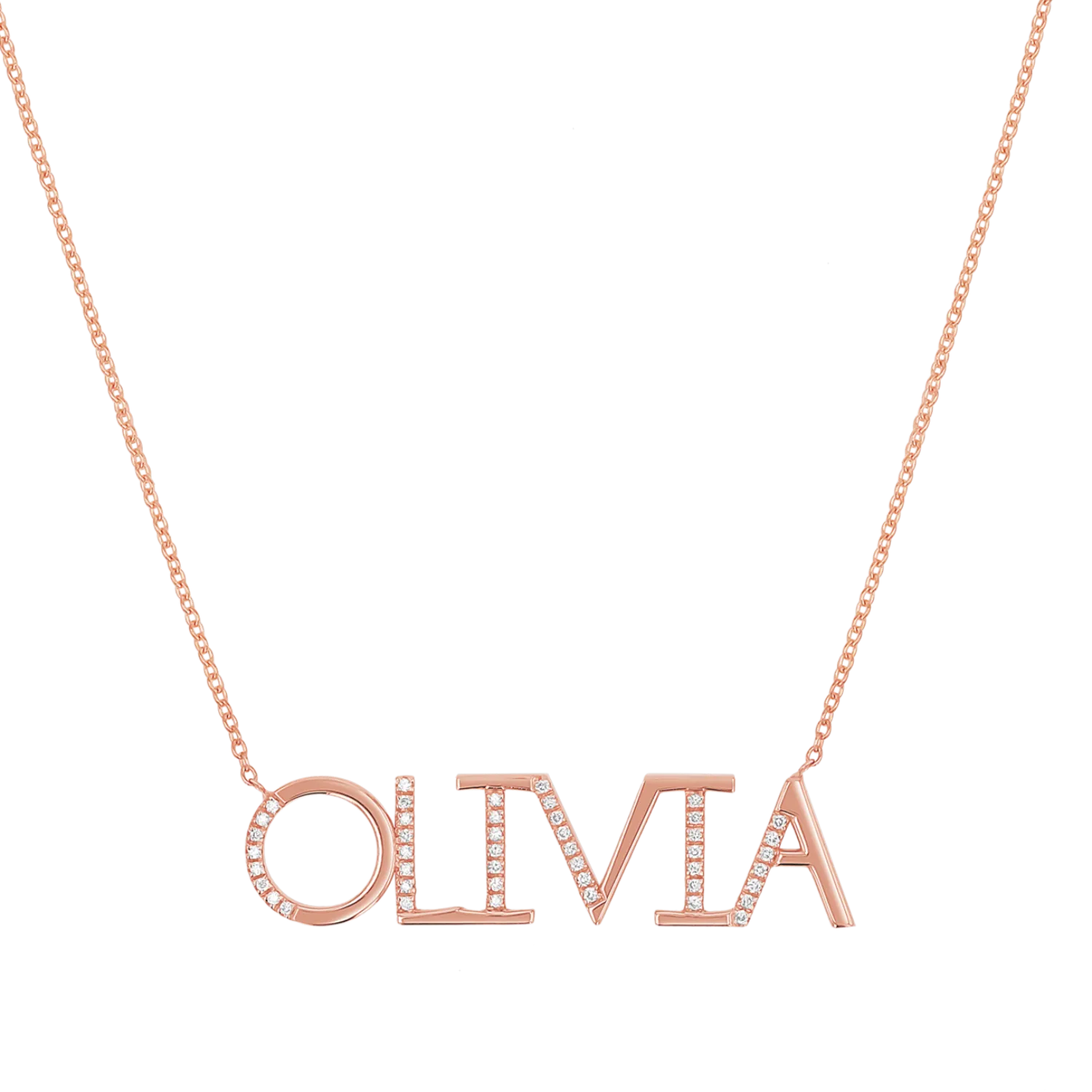 Diamond Sprinkle Name Necklace