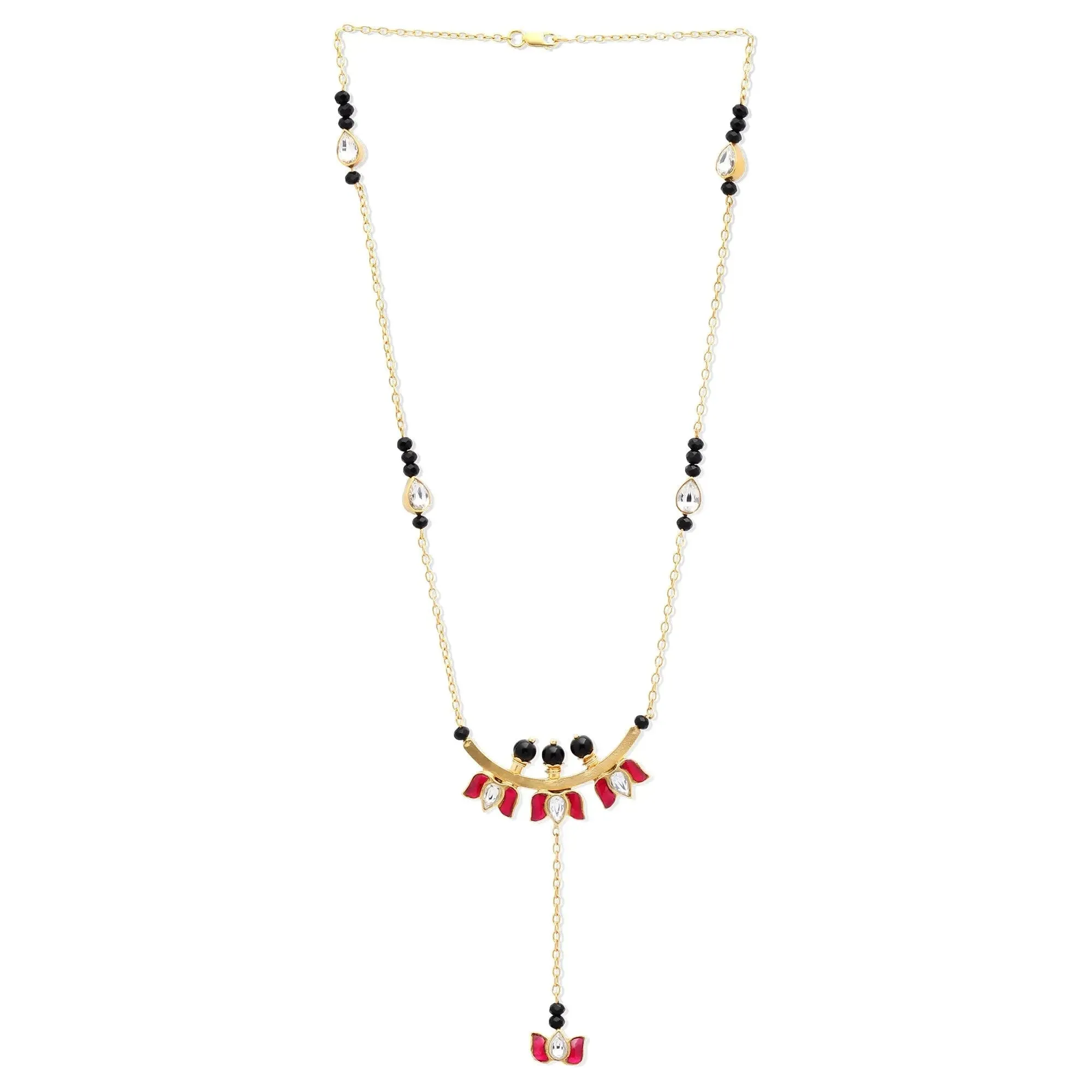 Divine Lotus Mangalsutra Necklace