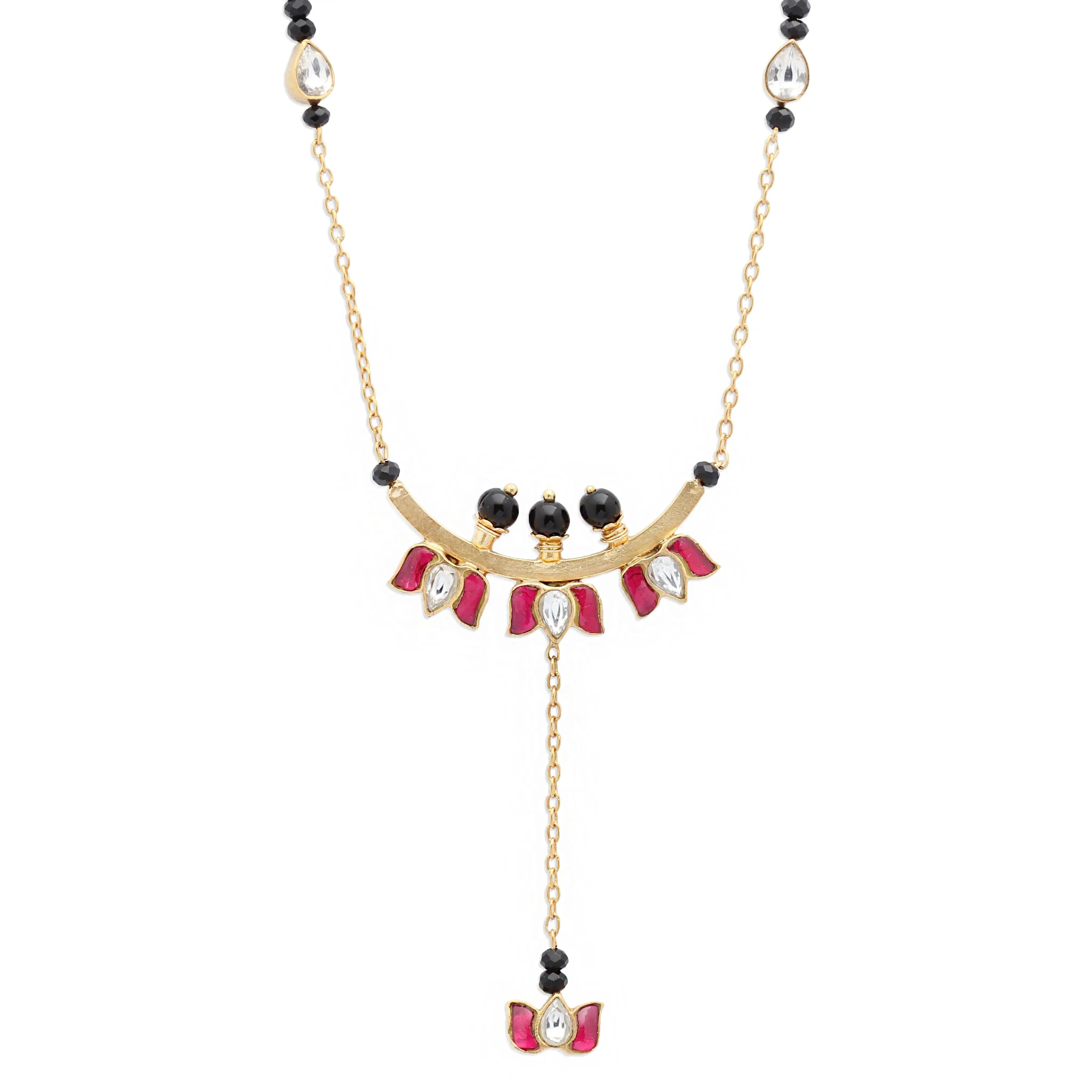 Divine Lotus Mangalsutra Necklace