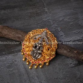 Dual Tone Naksh Lakshmi Pendant - 641