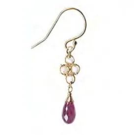 Earrings 4715 with Opal and Mahaia Garnet by Michelle Pressler Jewelry