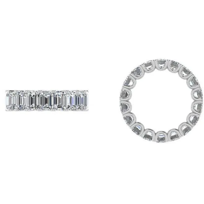 Emerald Cut Diamond Eternity Ring (8.0 ctw)