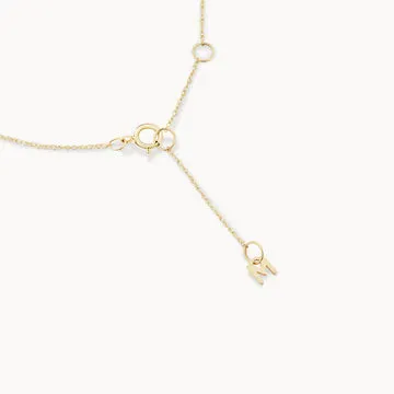 Engravable Rectangle Necklace in 10k Gold