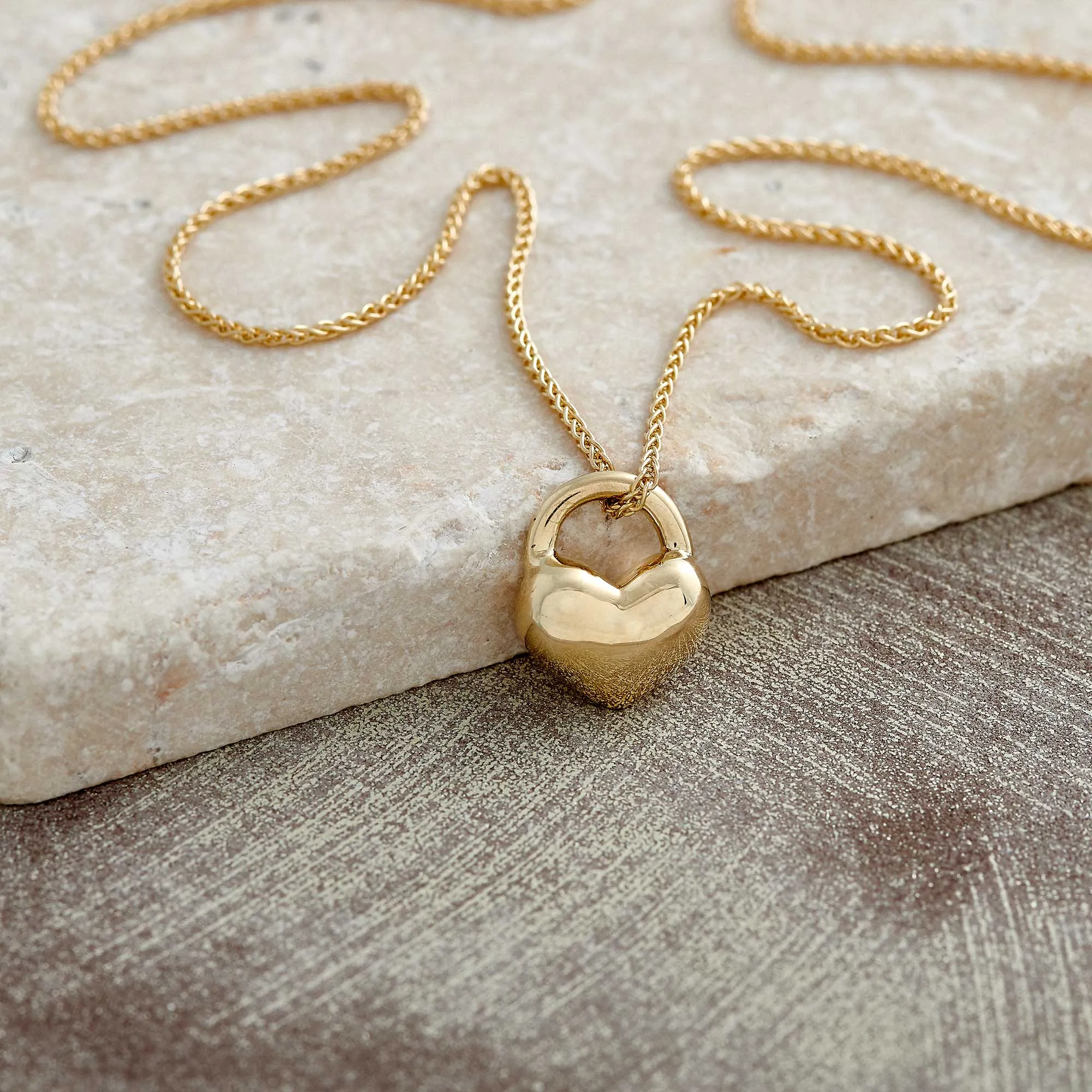 Eternal Heart Solid Gold Necklace