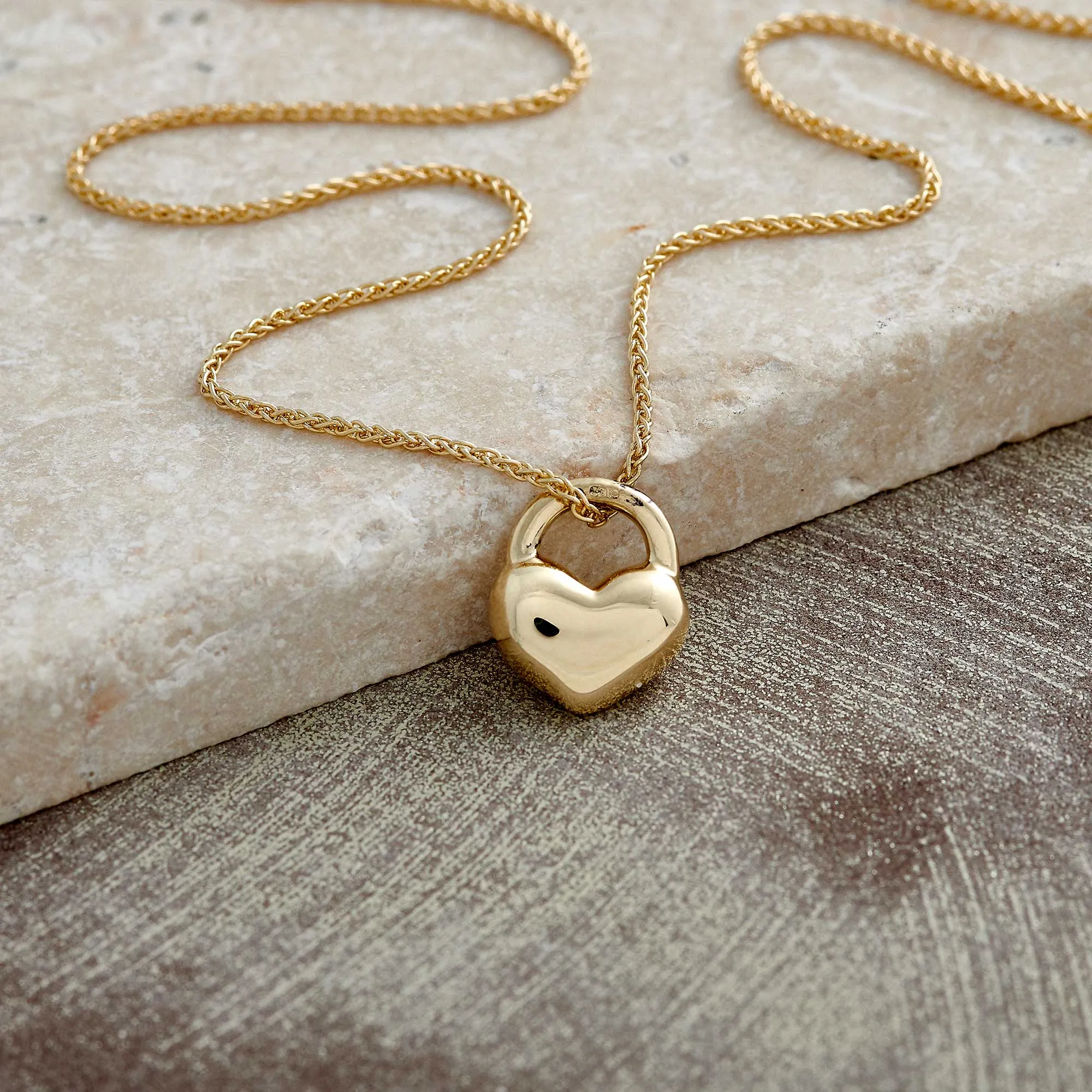 Eternal Heart Solid Gold Necklace