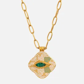 Eye of Aztec Clover Necklace