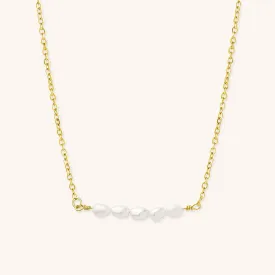 Fleur Freshwater Pearl Gold Necklace