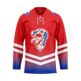 Florida Southern Hockey Red Replica Sublimated Jersey