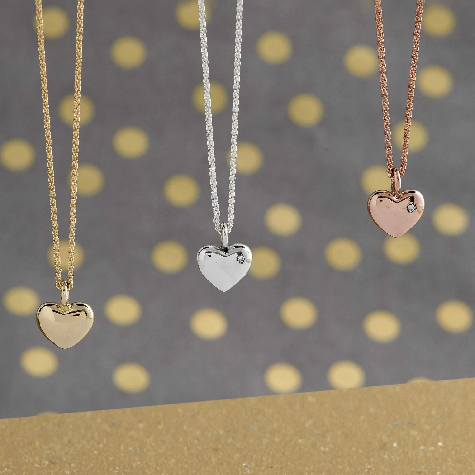 Forever Heart Solid Gold Necklace