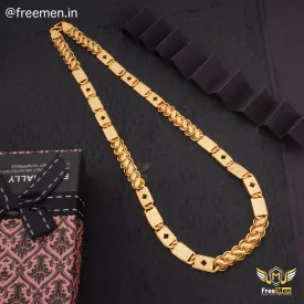 Freemen Best Flower Special Lotus Nawabi Design Chain for Men - FM219