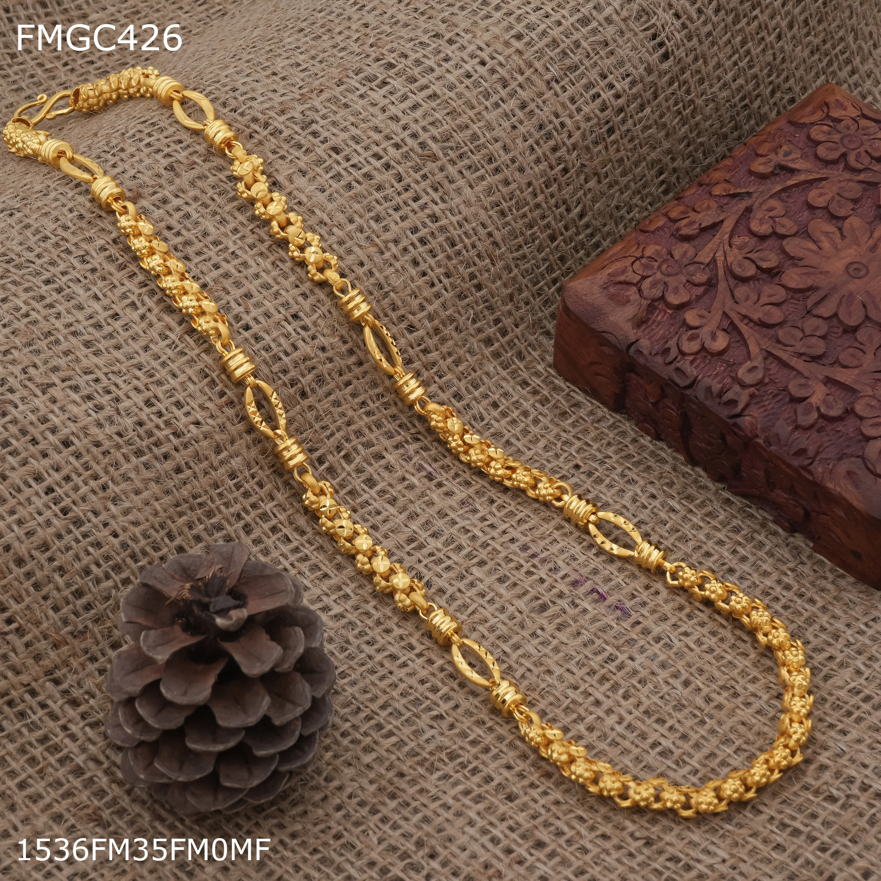 Freemen Designer Gold plated Chain Design - FMGC426