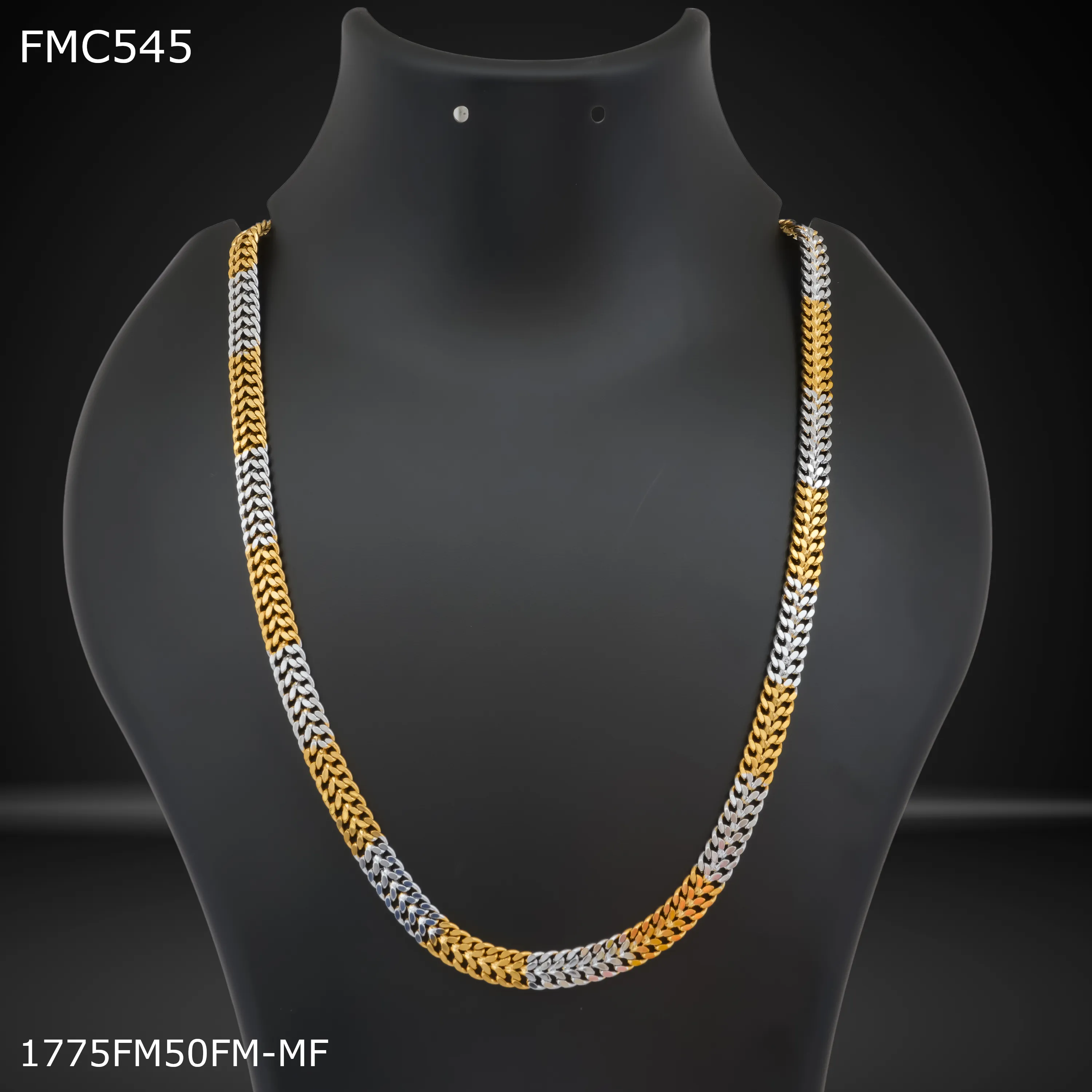 Freemen GOLD SILVER Design Chain for Man - FMC545