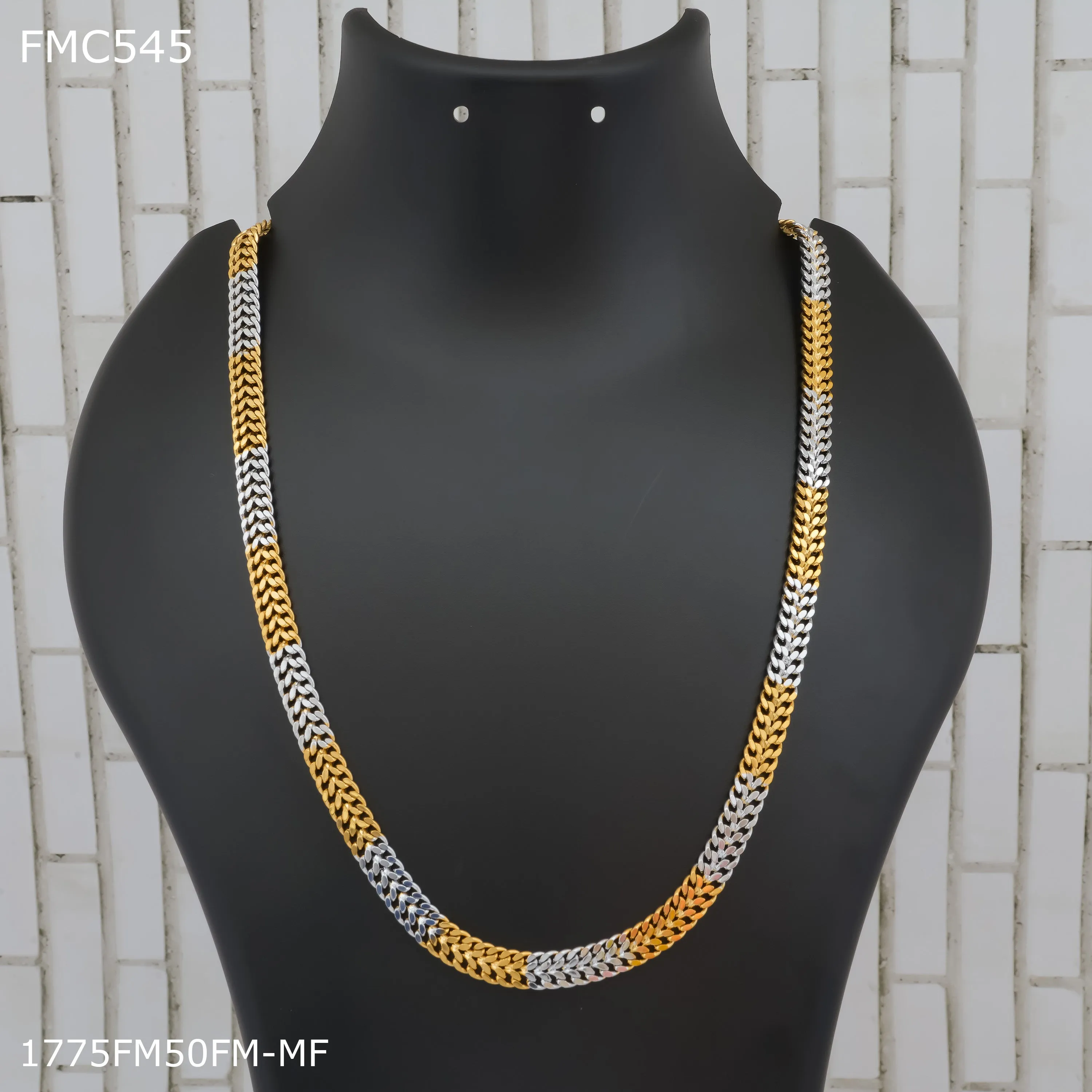 Freemen GOLD SILVER Design Chain for Man - FMC545