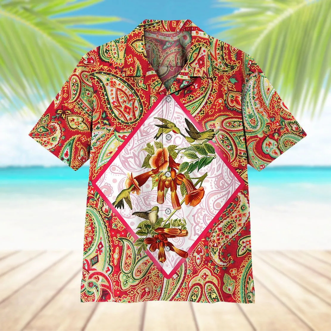 Gearhuman 3D Hummingbirds Hawaii Shirt