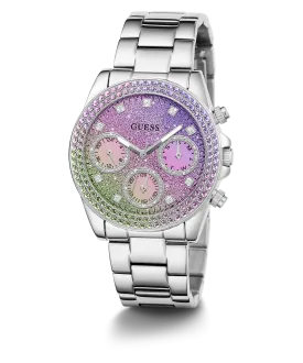 GUESS Ladies Silver Tone Analog Watch