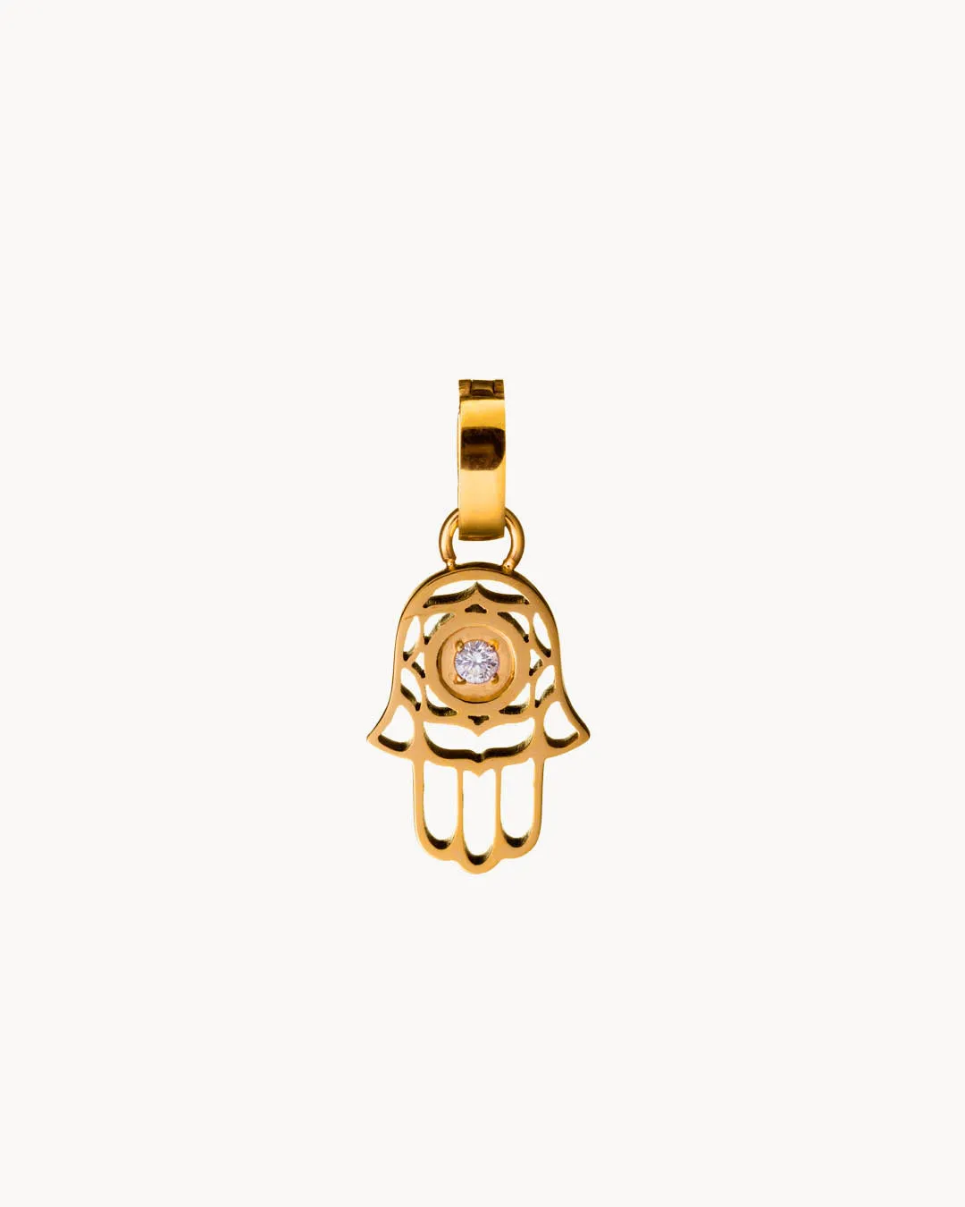 Hand of Fatima Pendant, Gold