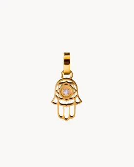 Hand of Fatima Pendant, Gold