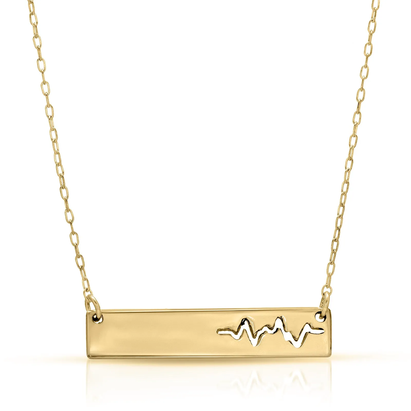 Heartbeat Bar Necklace