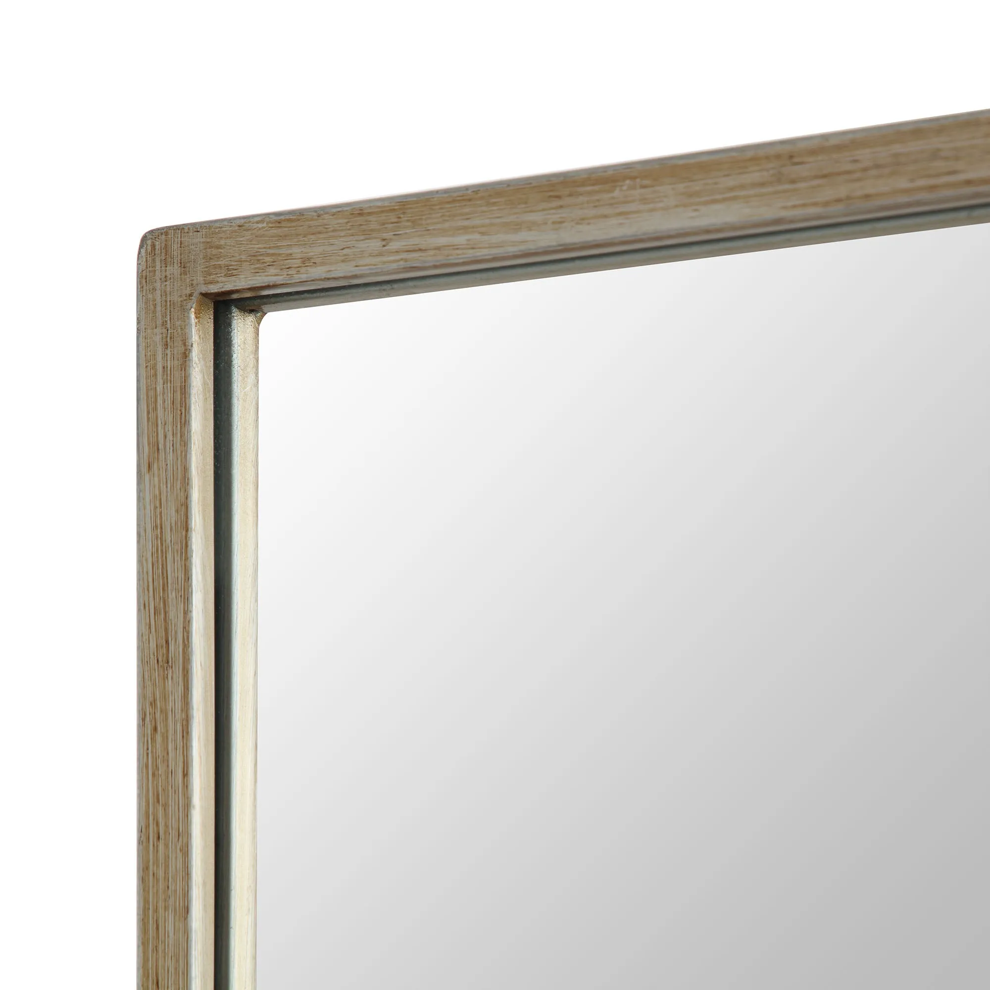 Herbert Full Length Metal Frame Window Mirror 180 x 120 cm, Antique Silver Effect