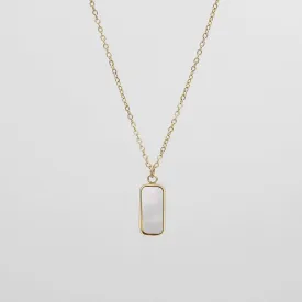 Janelle Opal Tablet Necklace