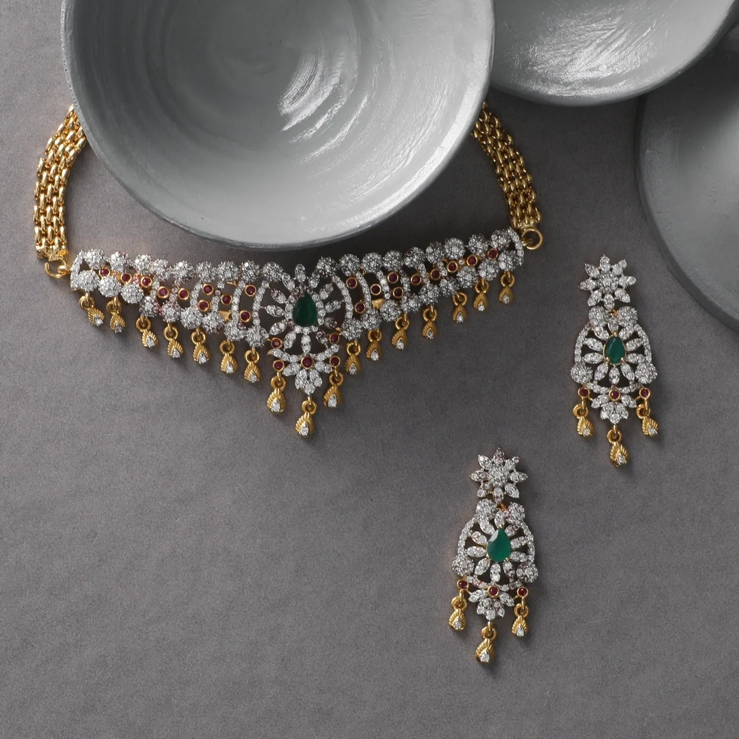 Joelle Nakshatra CZ Choker Set