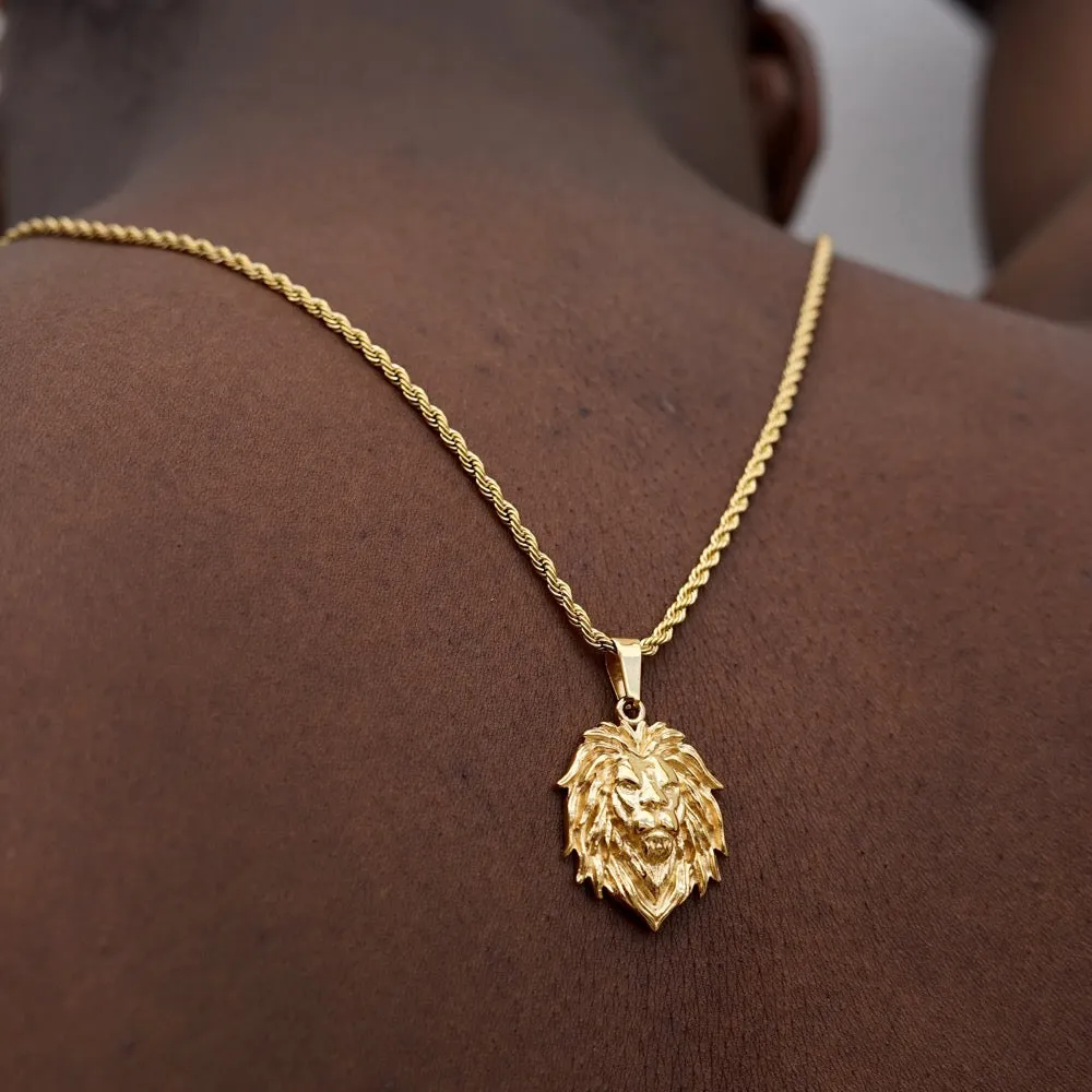 Lion Pendant - Gold