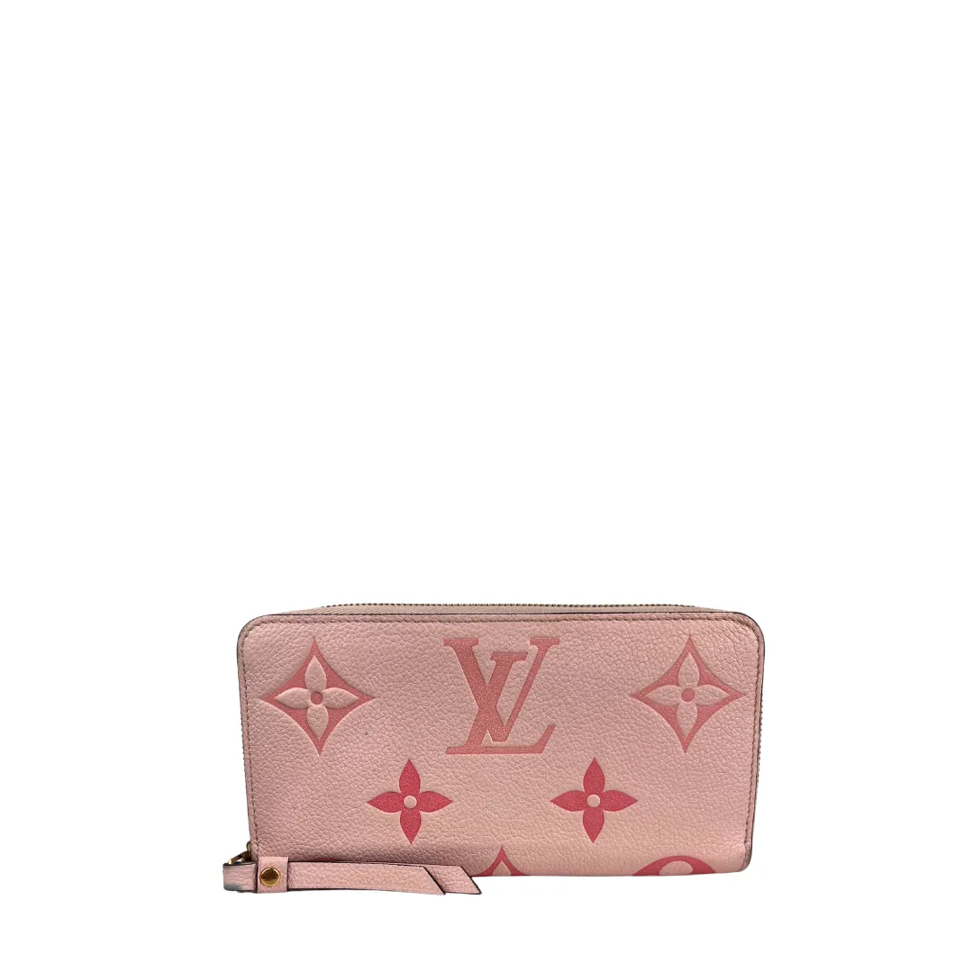 Louis Vuitton Pink By The Pool Empreinte Giant Monogram Zippy Wallet