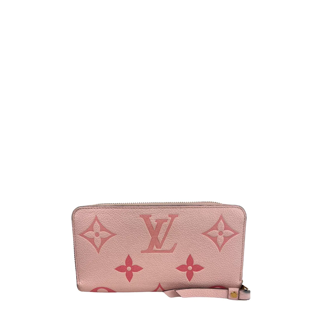 Louis Vuitton Pink By The Pool Empreinte Giant Monogram Zippy Wallet