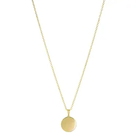 Marlyn Schiff Goldtone Disc Pendant Necklace