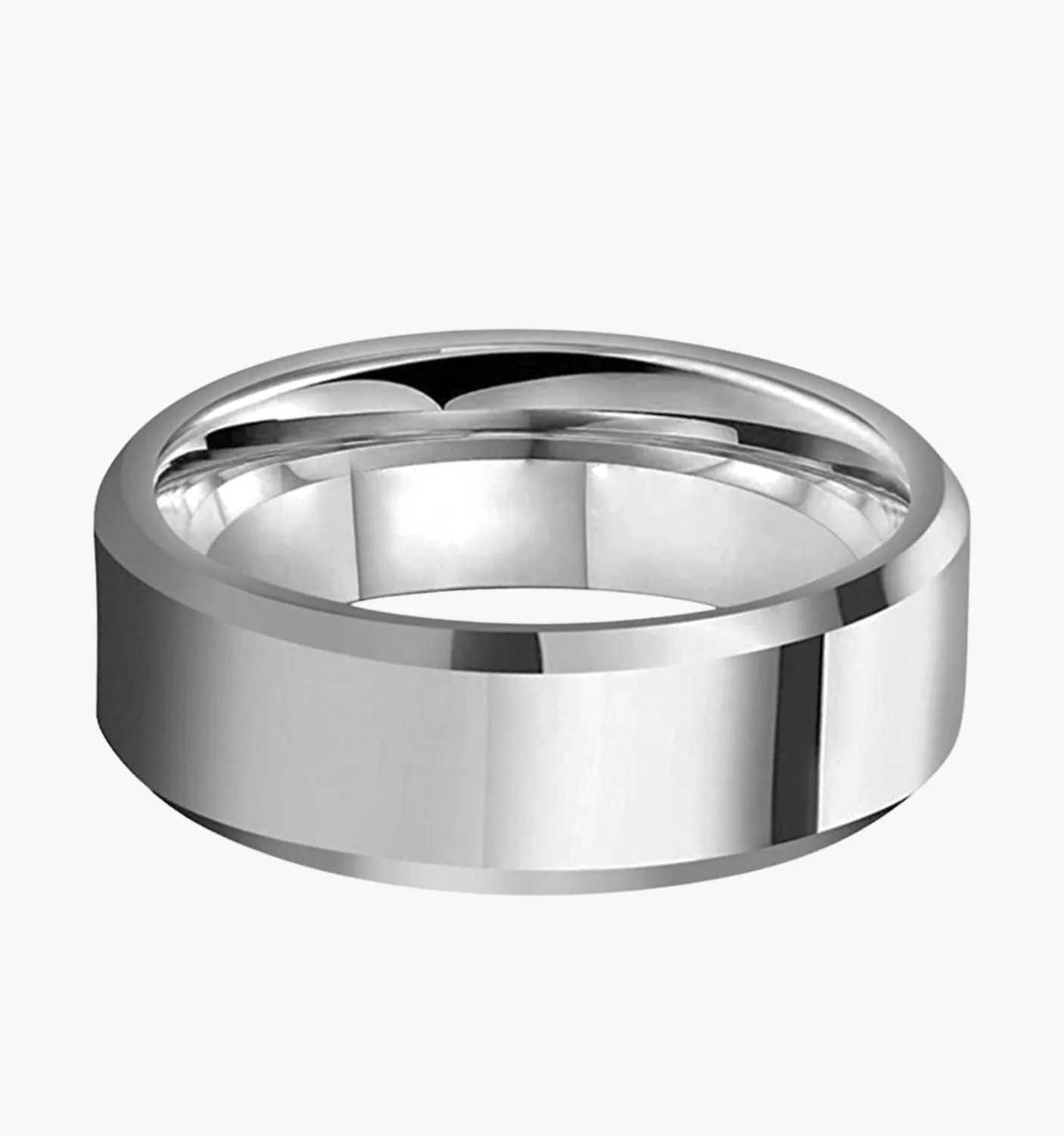 Matte Silver Men's Wedding Ring