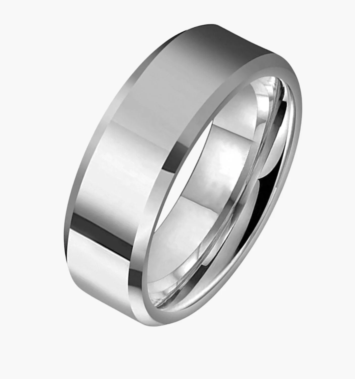 Matte Silver Men's Wedding Ring