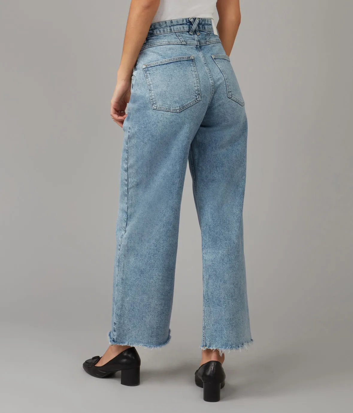 MILAN-JB High Rise Wide Leg Jeans