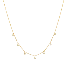 Multi Drop Diamond Necklace