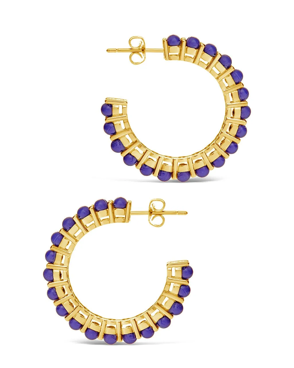 Noella Beaded Hoop Earrings