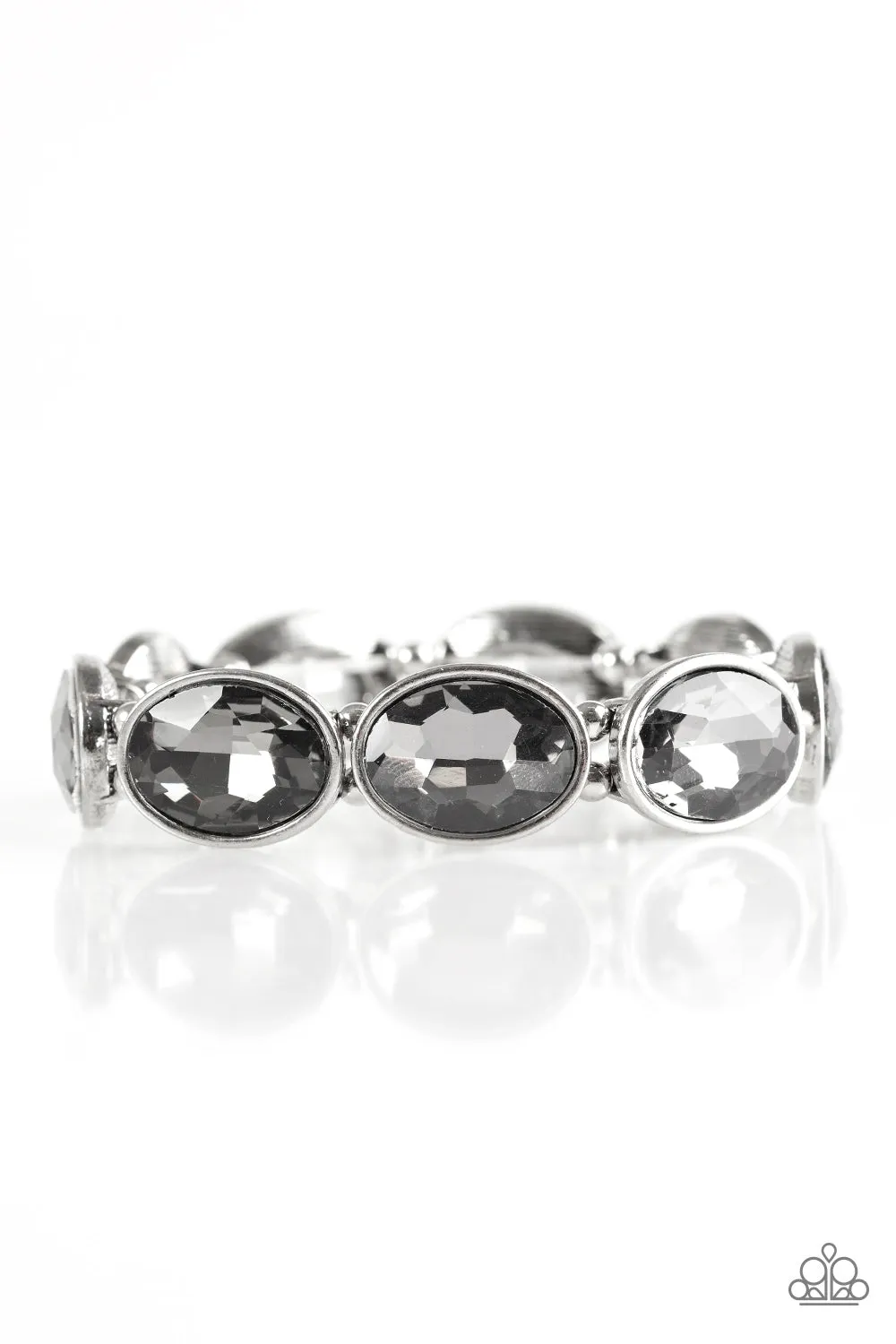 Paparazzi Accessories  - Diva In Disguise #B594 Basket - Silver Bracelet