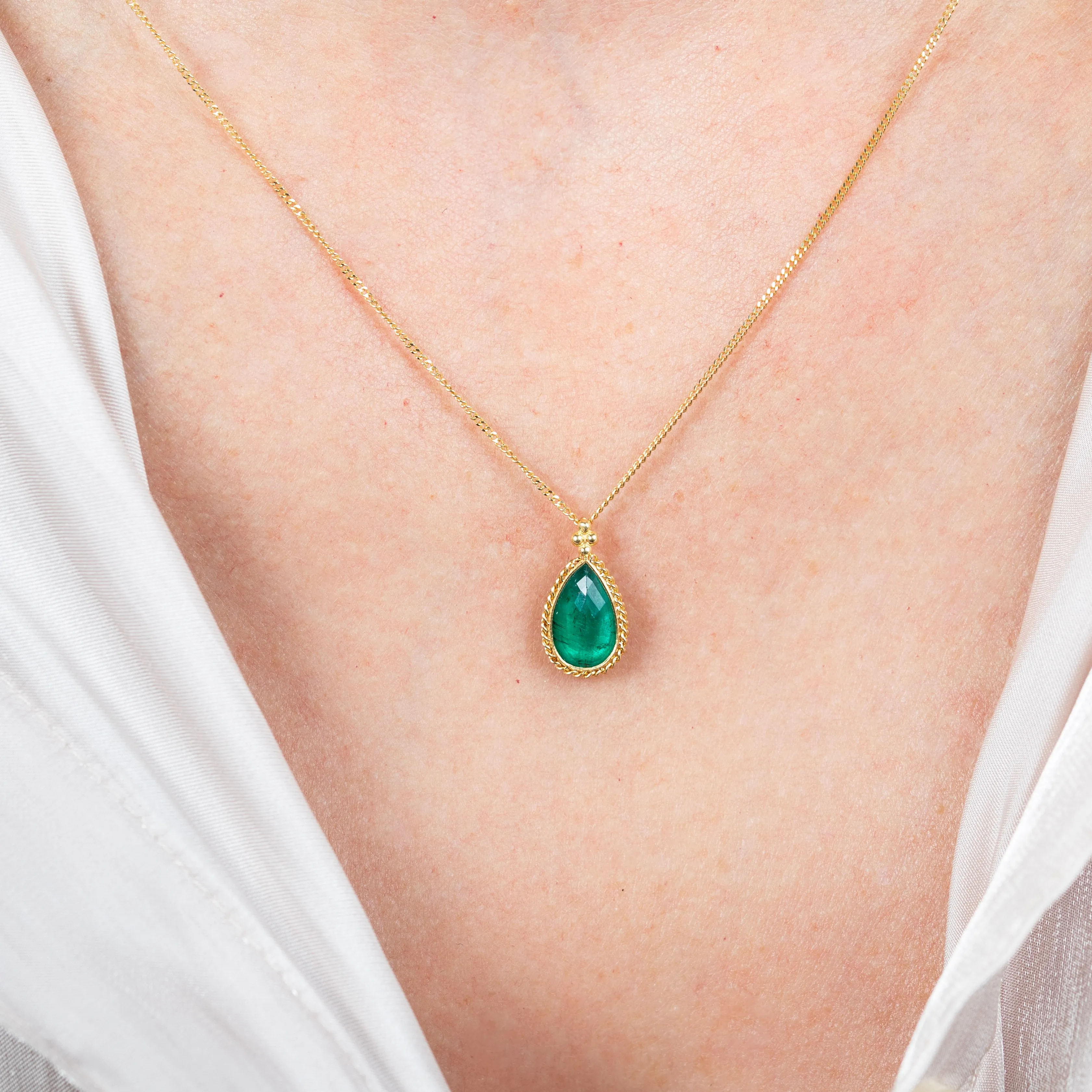 Petite Emerald Necklace