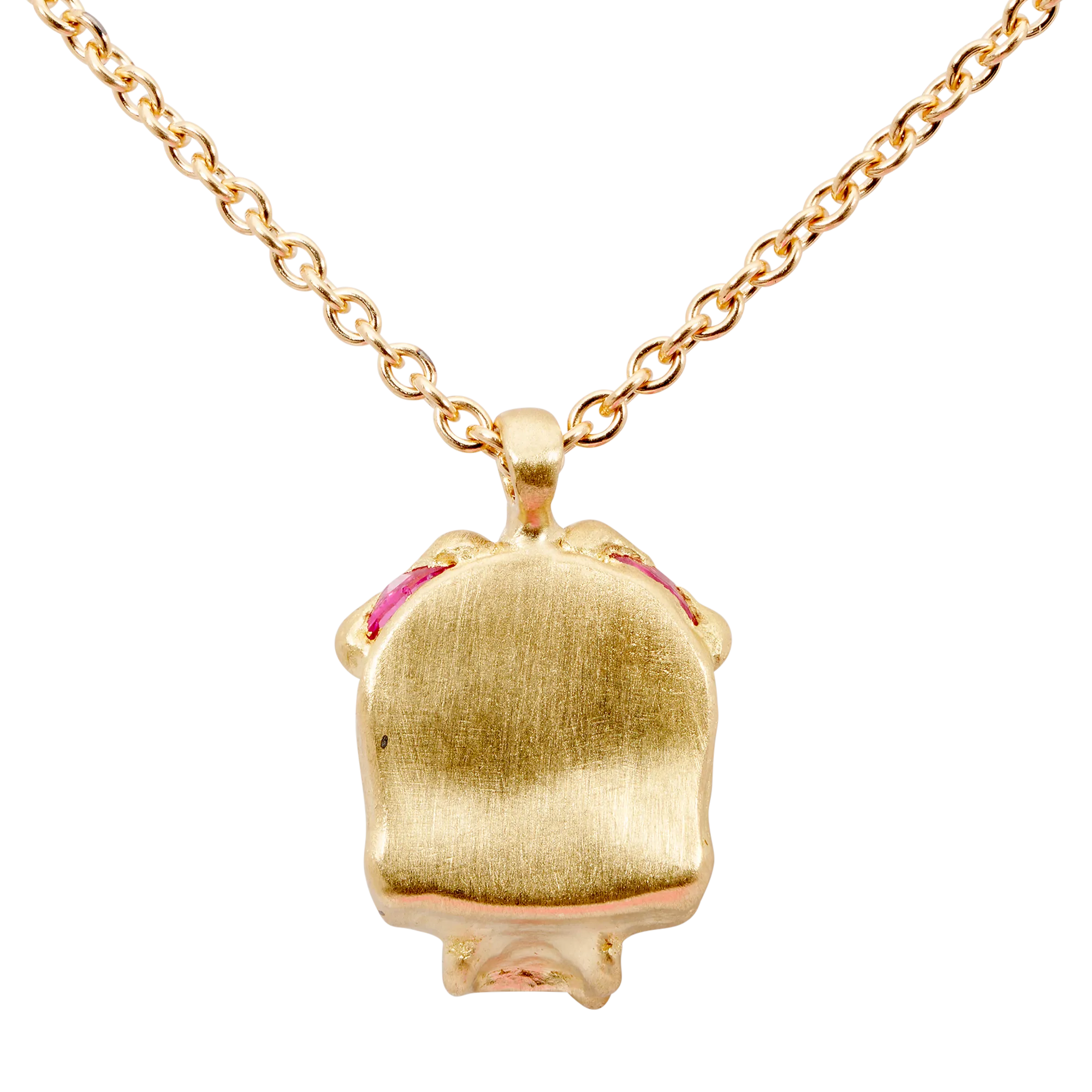 Pink Enchanted City Skull Necklace - Made to Order