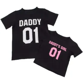 " DADDY & DADDY'S GIRL" Printed Family T Shirts