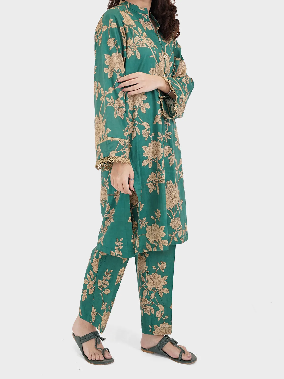 "KAORUV" Printed Two Piece Suit