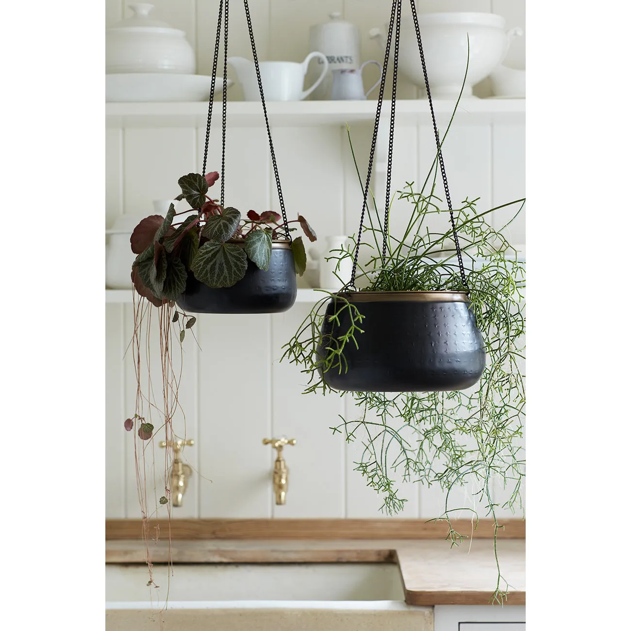 Sahara Sunset Metal Hanging Pot - Medium