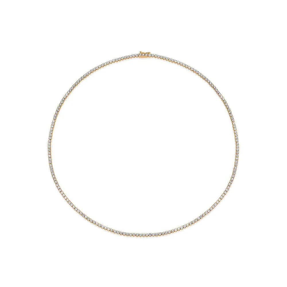 Showroom Collection Diamond Tennis Necklace (4.00 ct.) 1.7 mm 4-Prongs Setting in 14K Gold