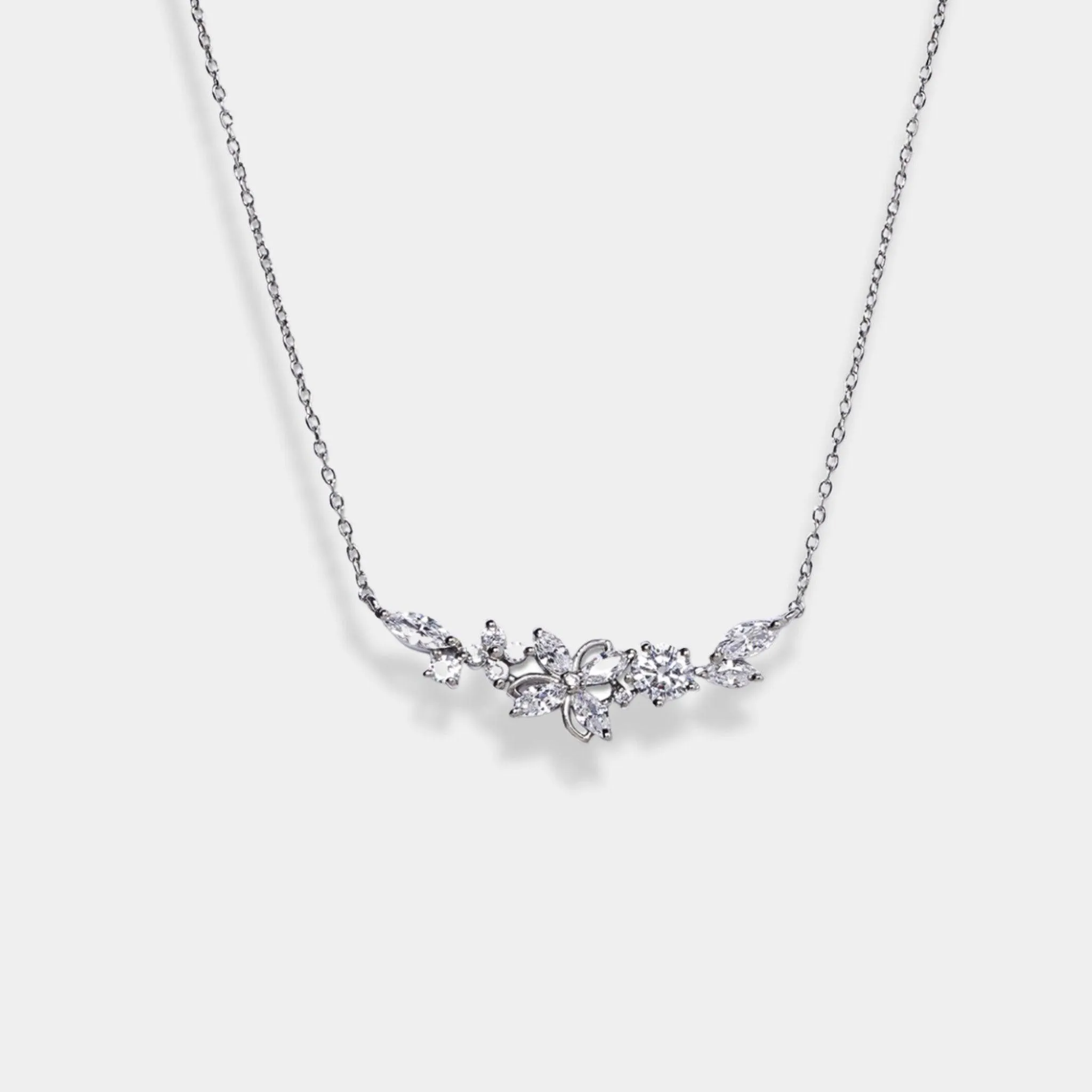 Silver Blossom Beauty Necklace