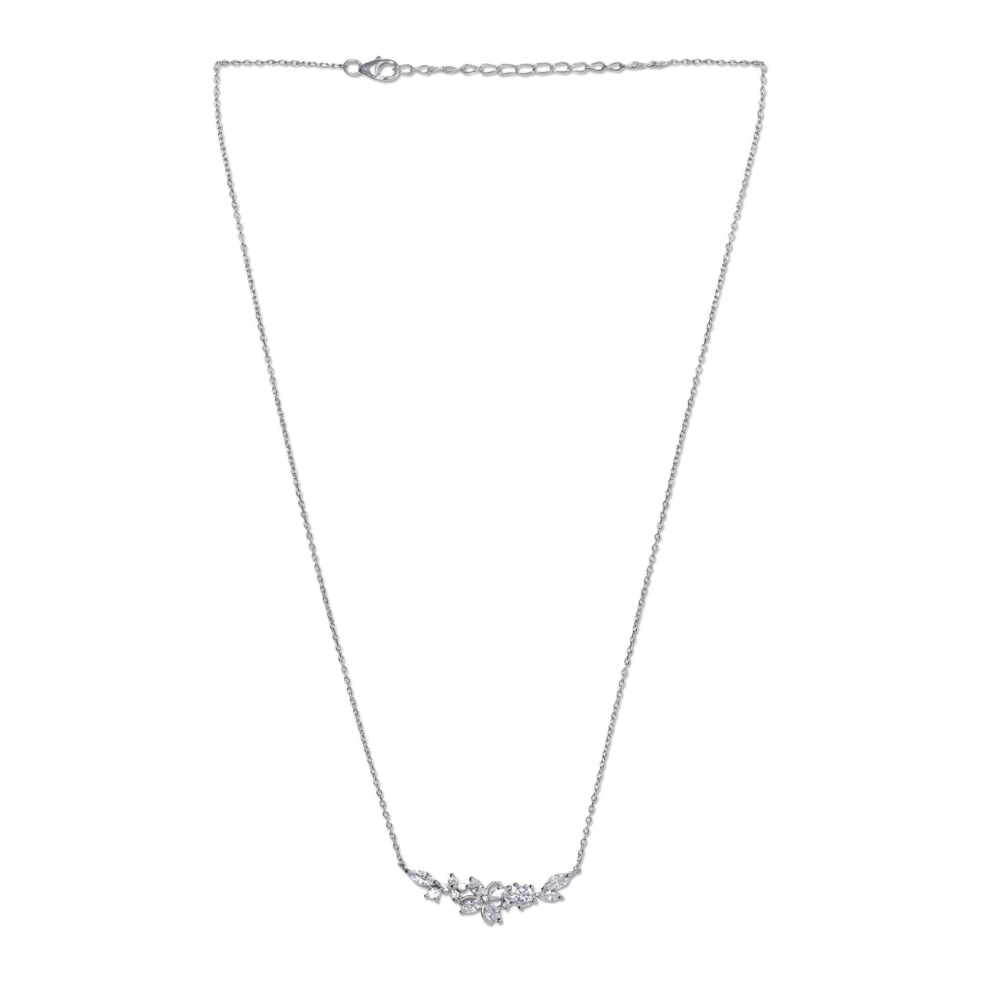 Silver Blossom Beauty Necklace