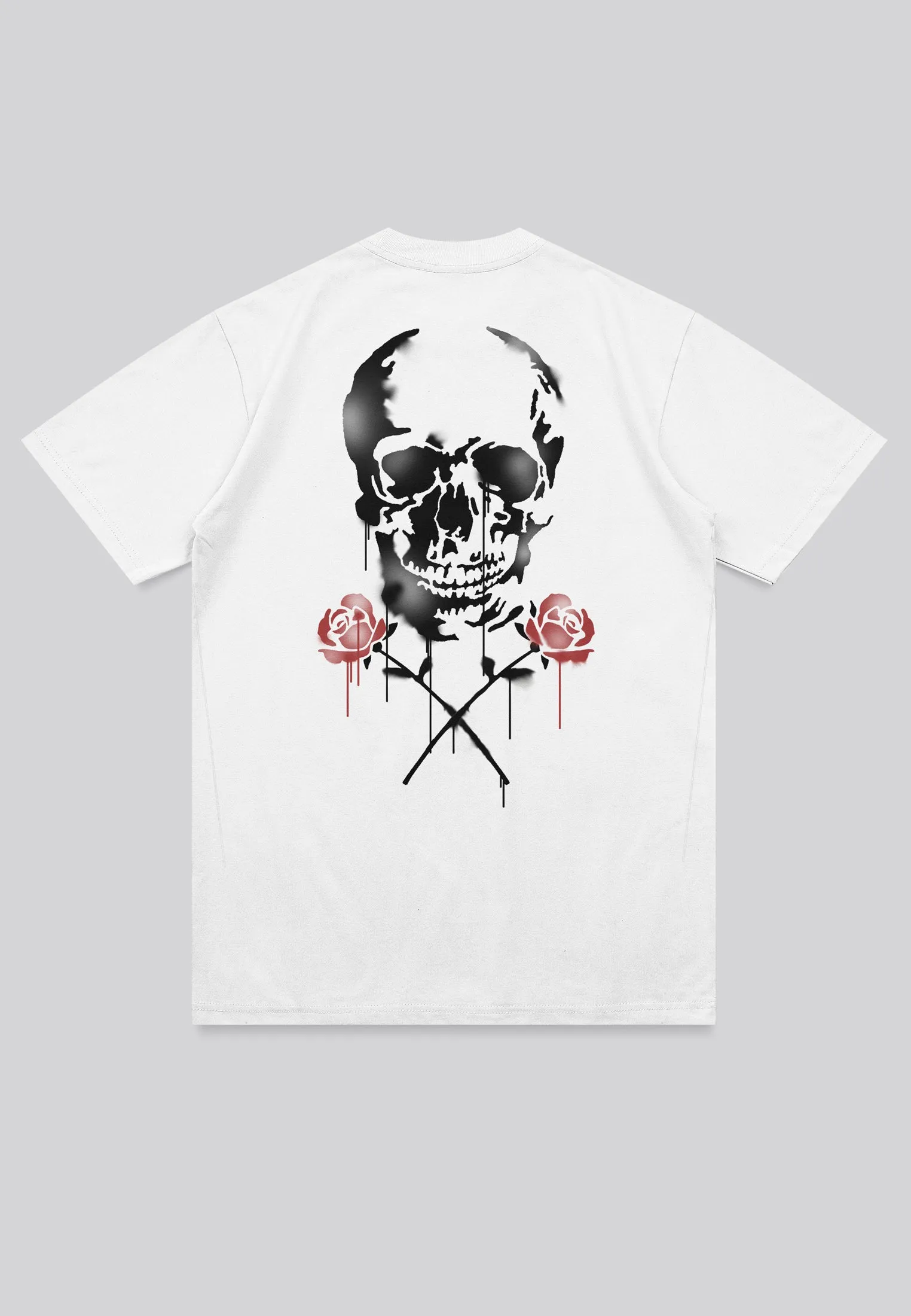 SKULL STENCIL T-SHIRT OFF WHITE