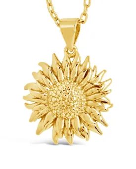 Solaris Sunflower Pendant Necklace