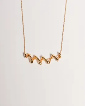 Spiral Insert Necklace, Solid Gold