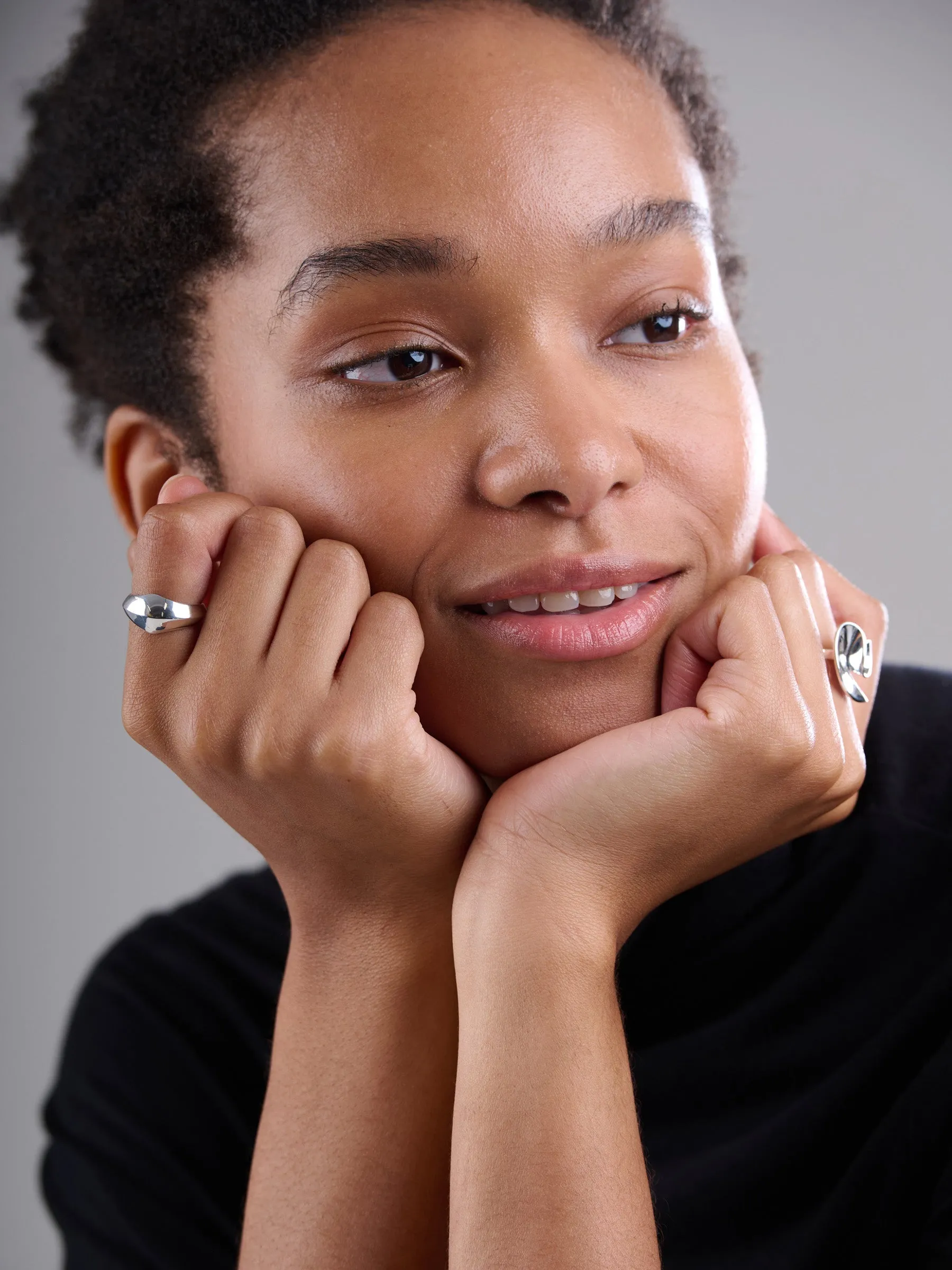 Sterling Silver Statement Rim Ring