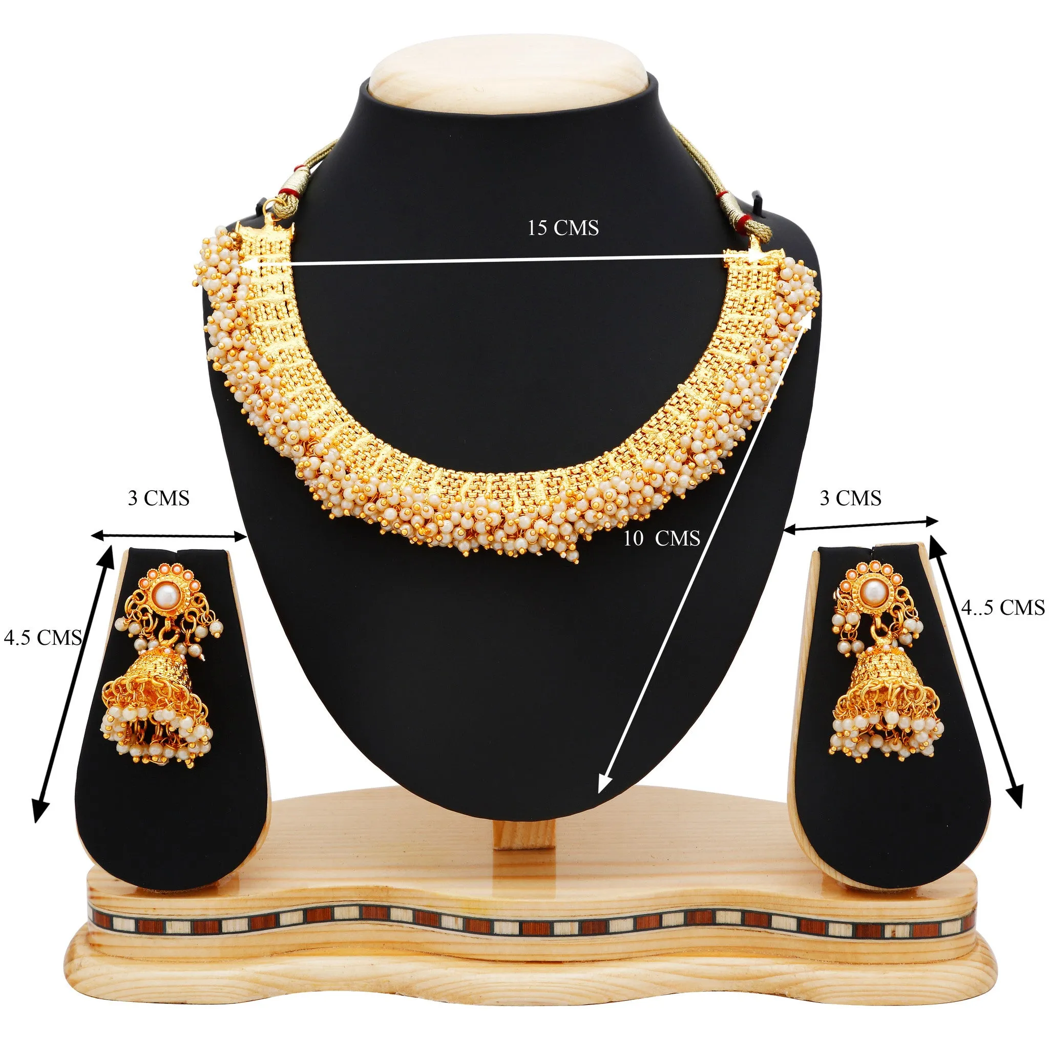 Sukkhi Astonish Gold Plated Choker Necklace set For Women